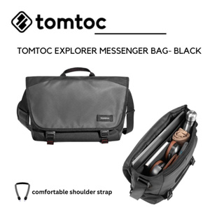 TOMTOC EXPLORER MESSENGER BAG กระเป๋าสะพายข้างและถือ - BLACK