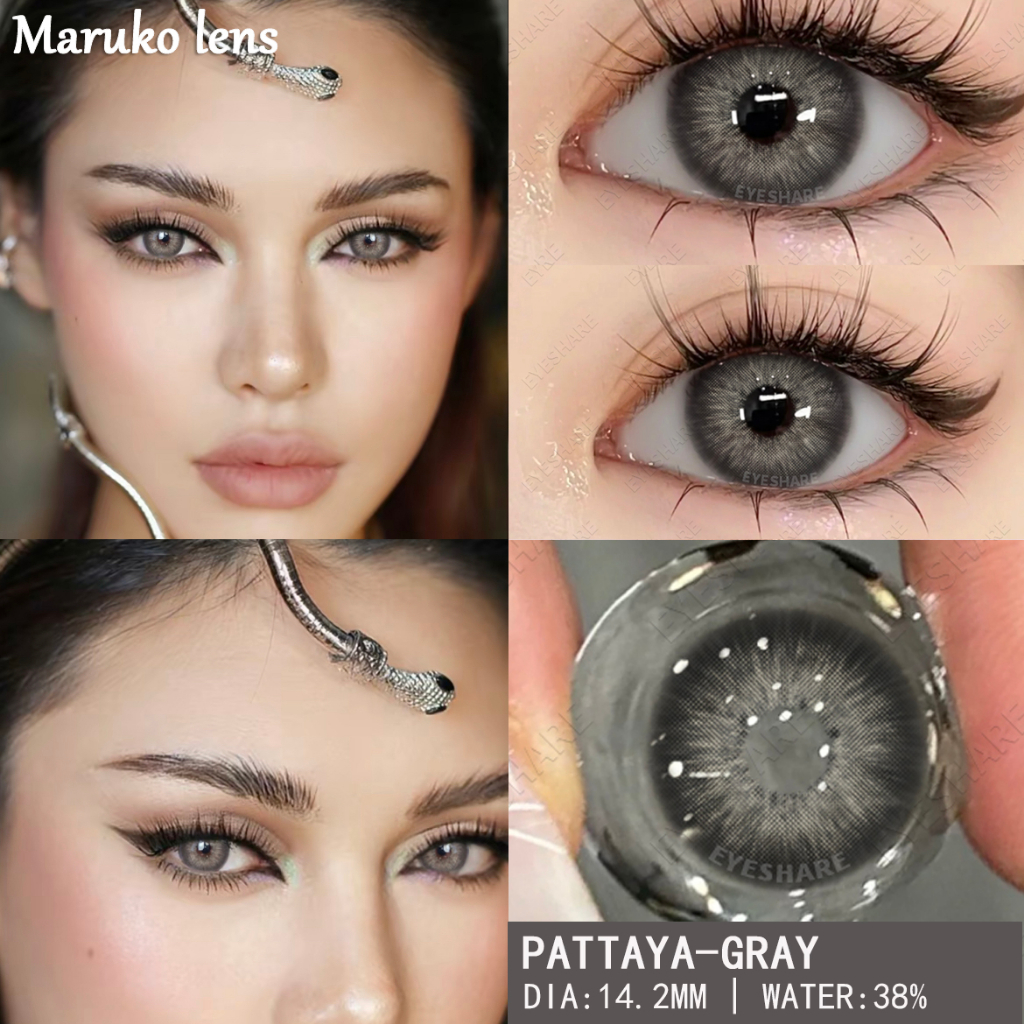 ขายดีคอนแทคเลนส์-eyeshare-คู่-pattaya-series-คอนแทคเลนส์สีน้ำตาล-คอนแทคเลนส์สีเทาธรรมชาติเกาหลีขนาดเล็ก