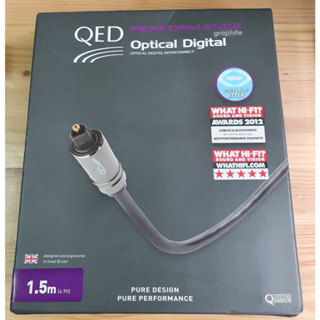 QED Performance Toslink Digital Optical Audio Cable ยาว 1.5 เมตร