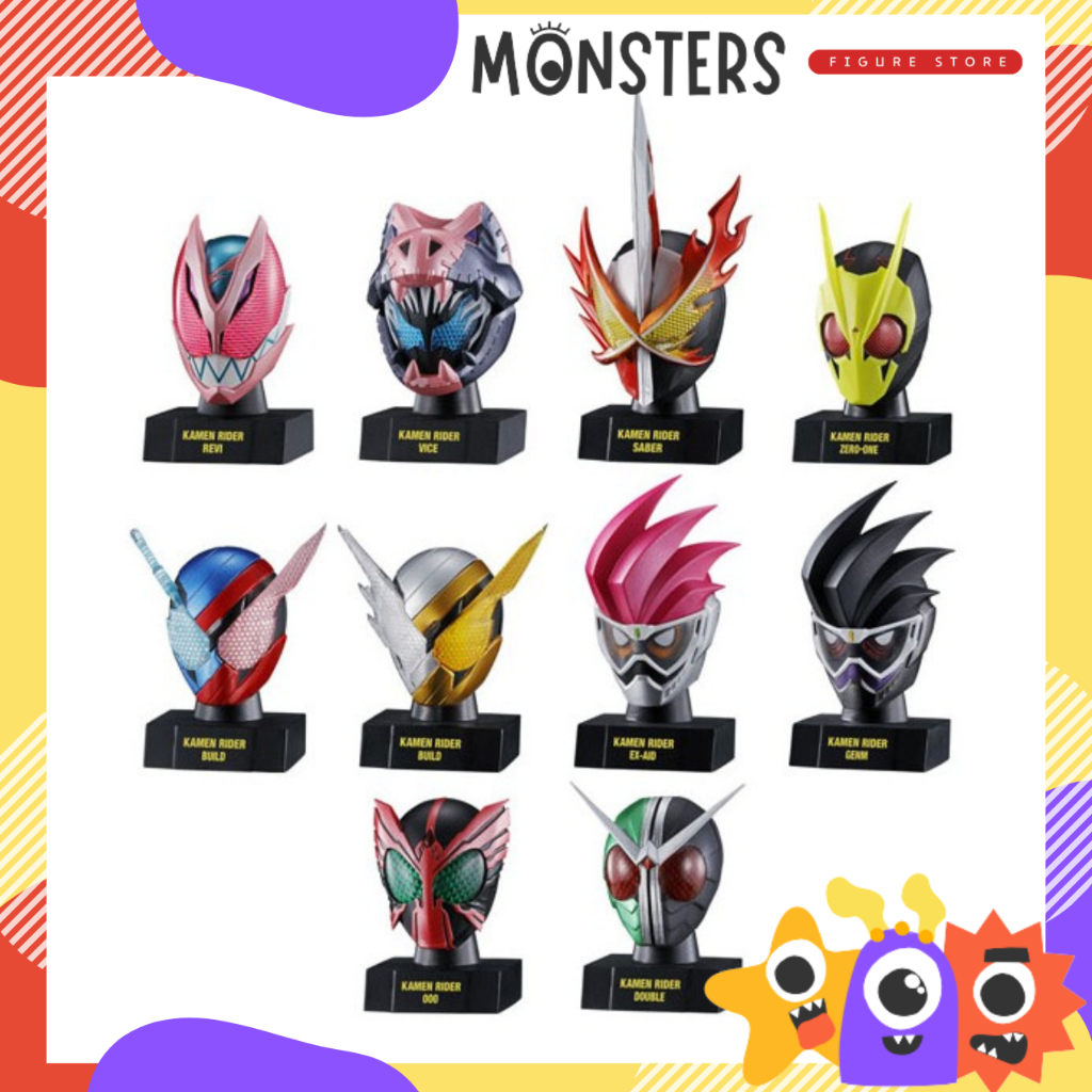 Kamen Rider Bandai แท้ หัวคาเมนไรเดอร์ มาสค์ไรเดอร์ ครบชุด 10 กล่อง ...