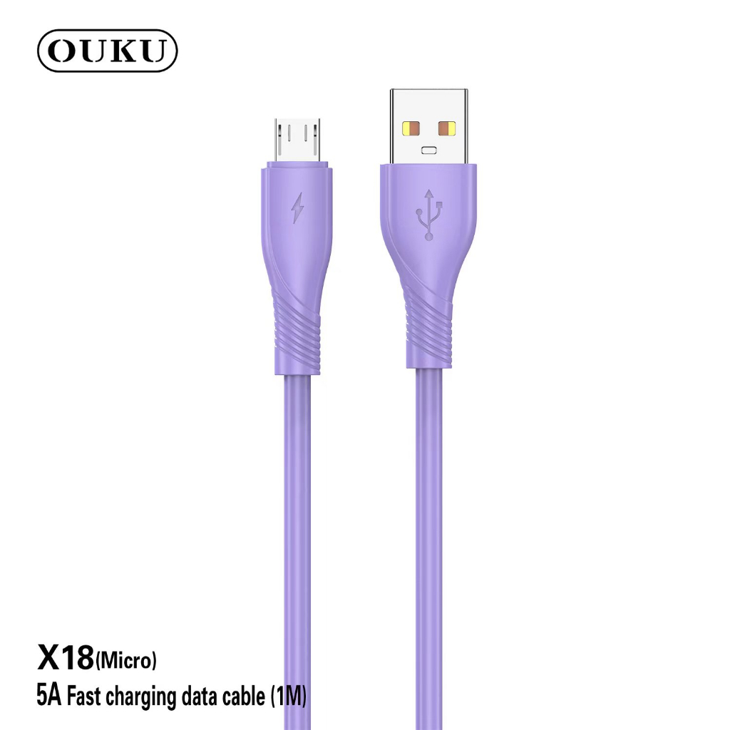 ouku-x18-5a-1เมตร-สายชาร์จโทรศัพท์มือถือชาร์จเร็ว-fast-charging-สำหรับ-l-micro-type-c-สายแข็งแรงทนทาน-ราคาถูก-พร้อมส่ง