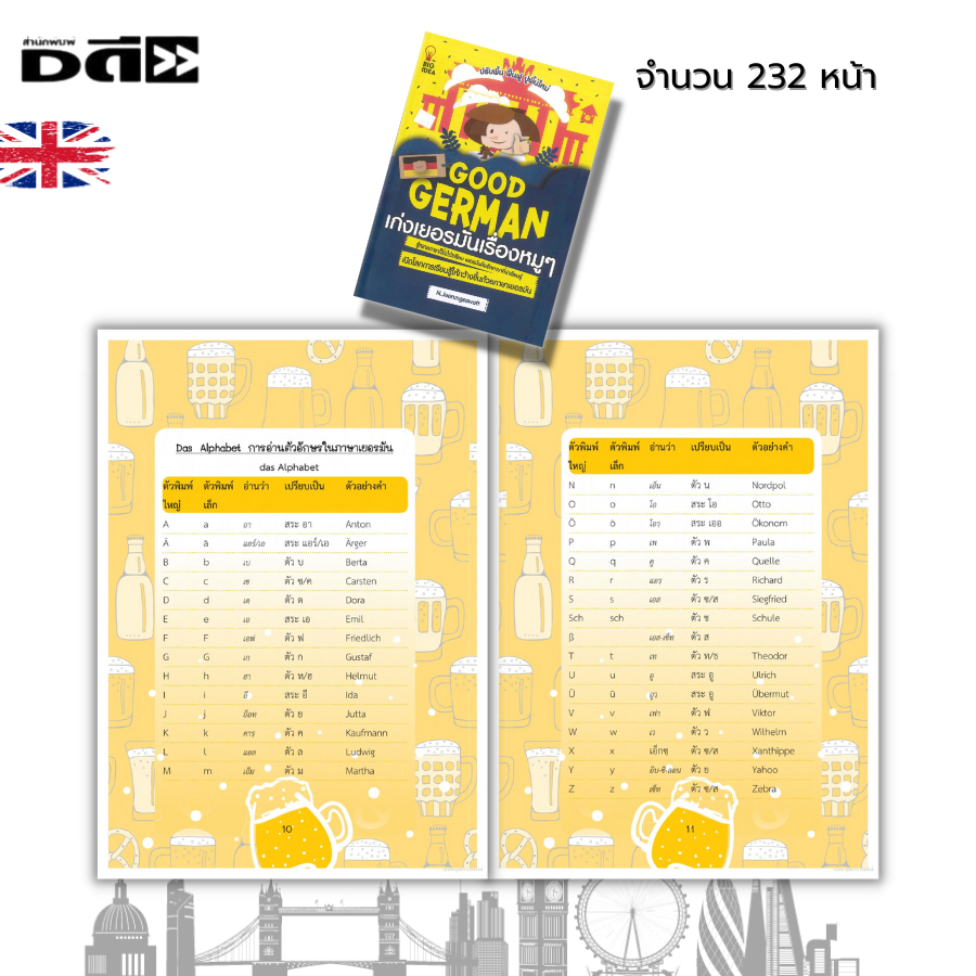 หนังสือ-good-german-เก่งเยอรมันเรื่องหมู-ๆ-เริ่มต้นกับภาษาเยอรมัน-การอ่านตัวอักษรในภาษาเยอรมัน-สระเดี่ยว-สระผสม