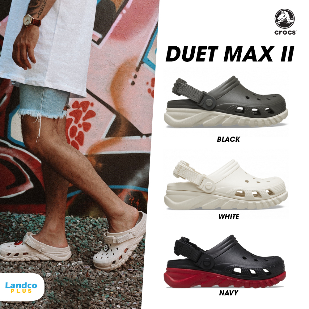 Crocs Collection รองเท้าแตะ CR UX Duet Max II Clog 208776-160 / 208776 ...
