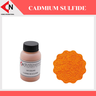Cadmium Sulfide (CdS) แคดเมียม ซัลไฟด์ ขนาดบรรจุ 100 กรัม/ขวด