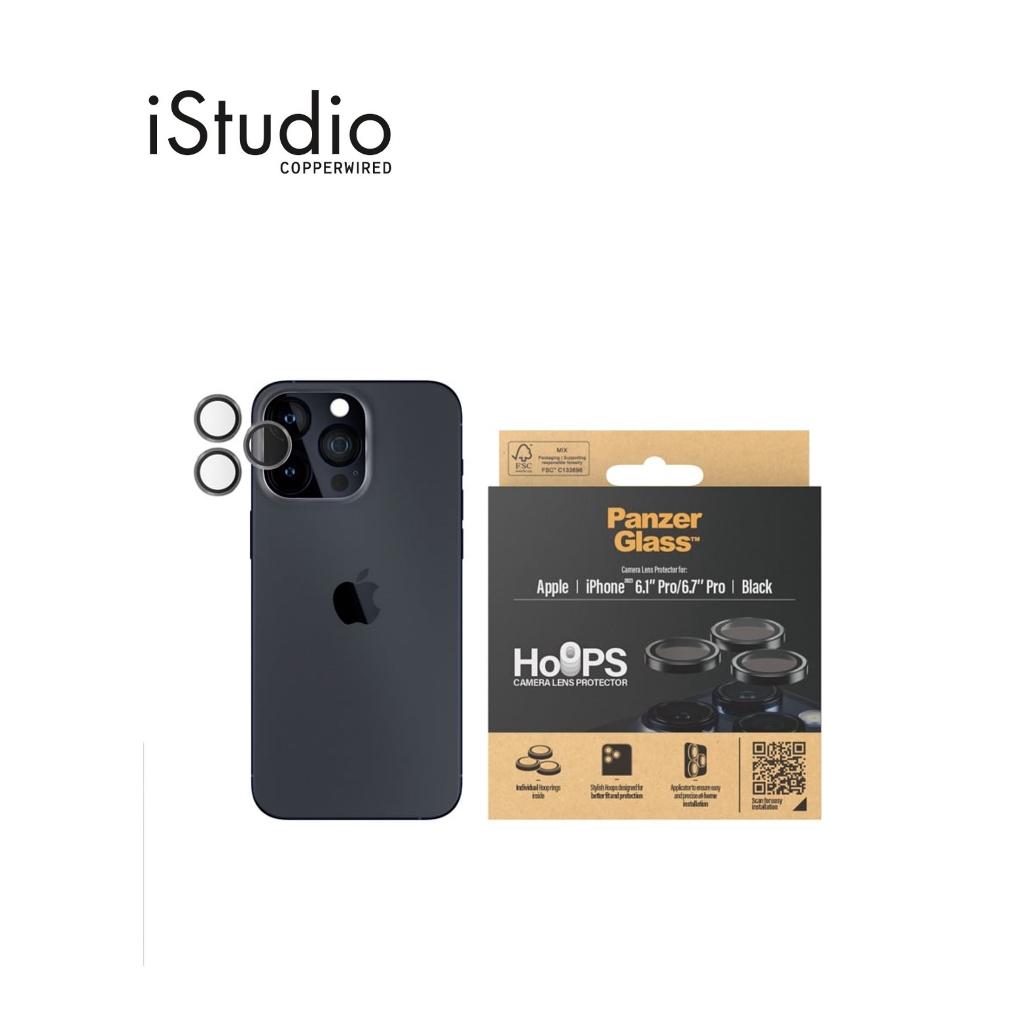 PanzerGlass ฟิล์มกระจกกันรอยเลนส์กล้อง Hoop Optic Rings สำหรับ iPhone ...