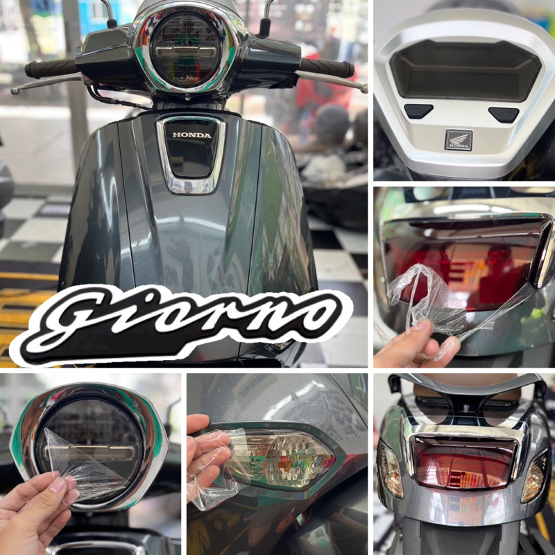 Giorno ฟิล์มกันรอยไมล์ /ไฟหน้า/ไฟเลี้ยว/ไฟท้าย Honda Giorno125+