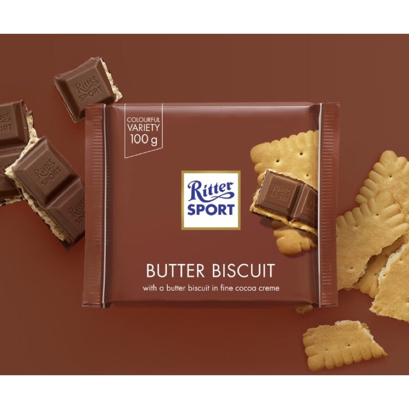 Ritter Sport butter biscuit 100 g Shopee Thailand