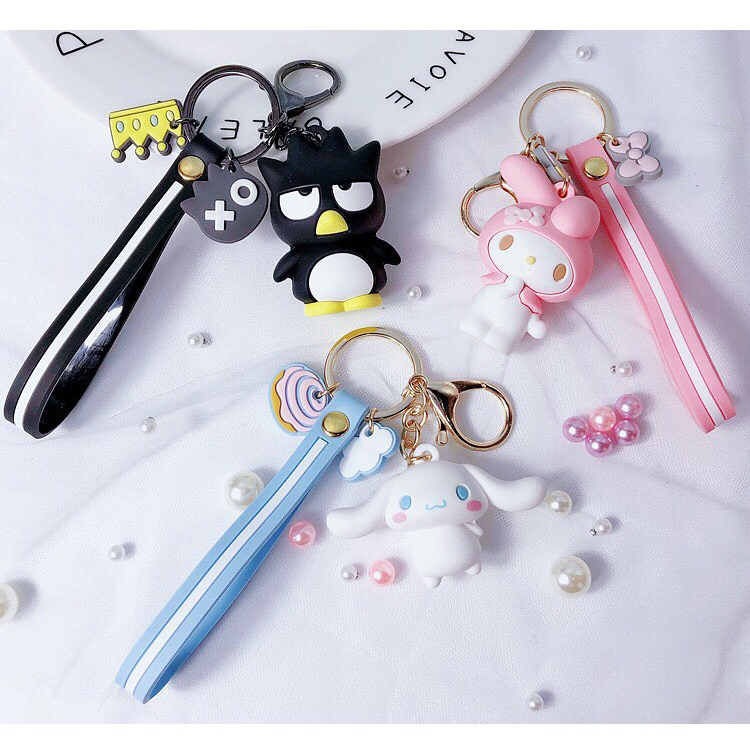 พร้อมส่ง-พวงกุญแจตุ๊กตา-ลาย-sanrio-พวงกุญแจน่ารัก-ห้อยกระเป๋า-ห้อยกุญแจ