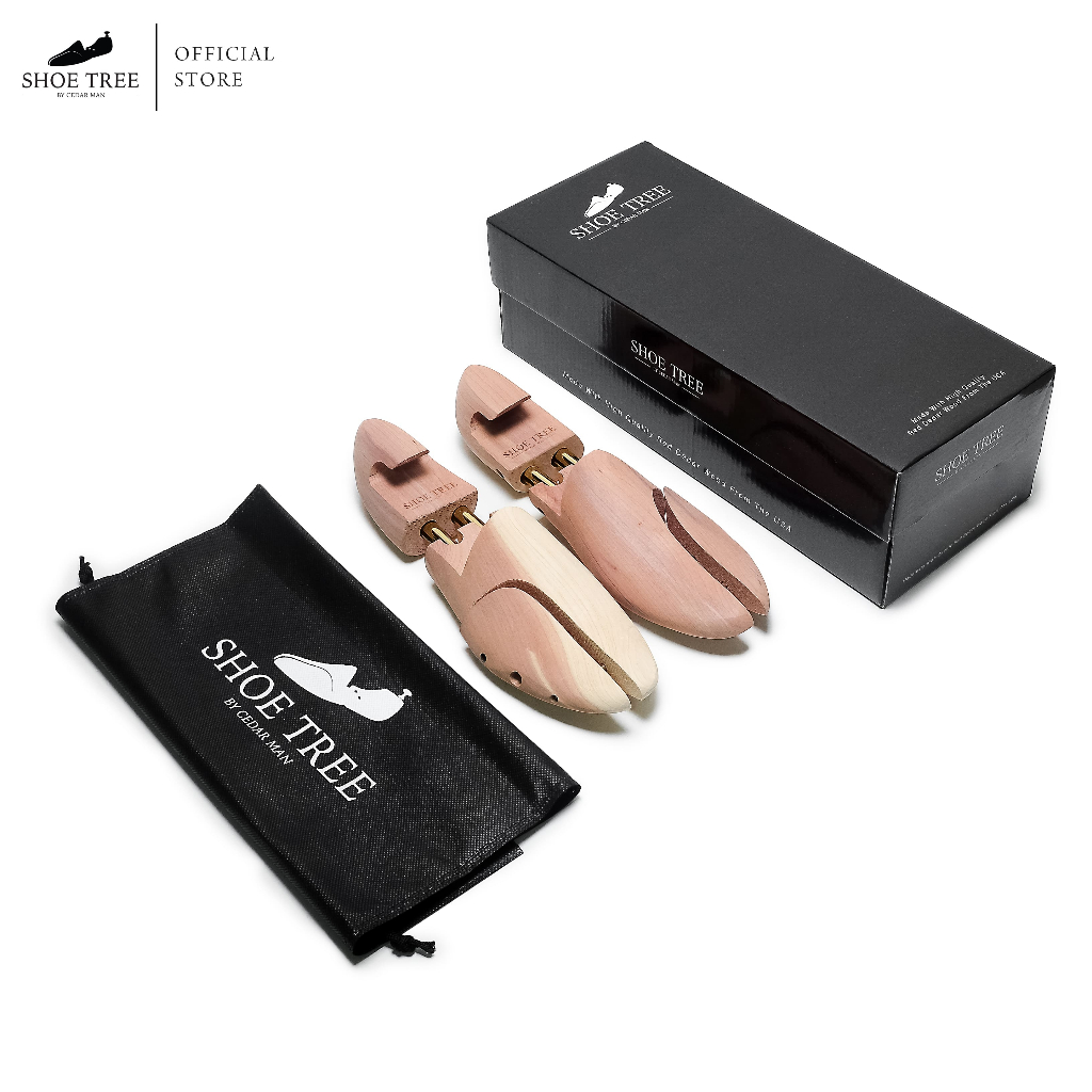 SHOE TREE CEDAR WOOD ที่ดันทรงรองเท้า คุณภาพสูง (แถมถุงผ้า) | Shopee ...
