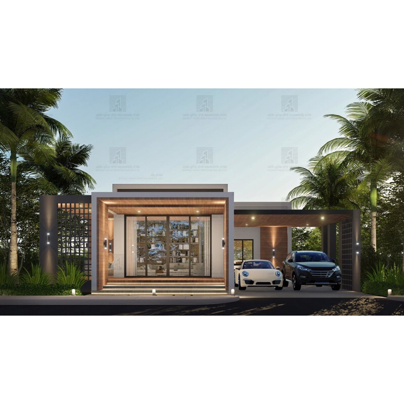 แบบบ้านสำเร็จรูป BG103 ล้านสไตล์โมเดิร์น | Shopee Thailand