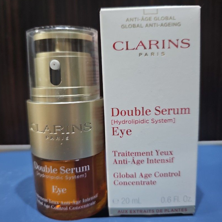 ใหม่ล่าสุด-clarins-double-serum-eye-20ml-ดับเบิ้ลเซรั่ม-อายครีม-จากคาแรงส์-สินค้าจาก-dutyfree-ช๊อปนอก