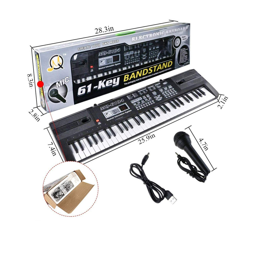 MQ6104 Electric Keyboard สินค้ารับประกัน Keyboard คีย์บอร์ดไฟฟ้า 61