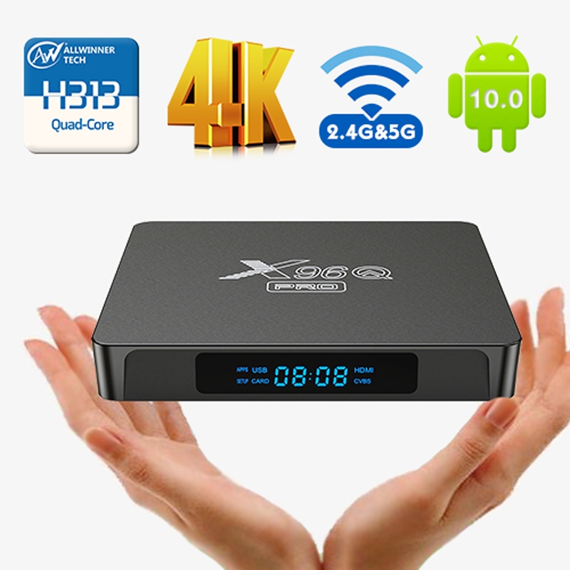 X96Q PRO Android 10 Smart tv box TvBox Allwinner H313 Quad Core 4K ...