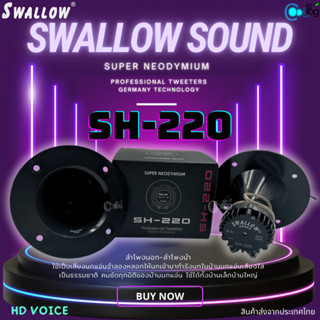 ลำโพงนอก-นำ Swallow Sound Titanium SH-220 กล่องดำ