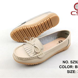 CSB รองเท้าหนังวัว SZ92-665 แฟชั่นผู้หญิง หนังแท้ ใส่ทำงาน