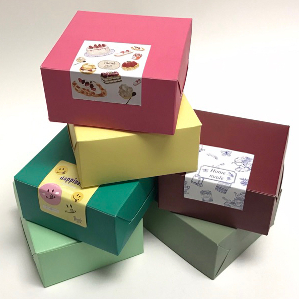 Snack Box 12.7 x12.7x6.5 ซม. (XS) กล่องสแน๊คบอค สีพลาสเทล (40ใบ/แพ็ค ...