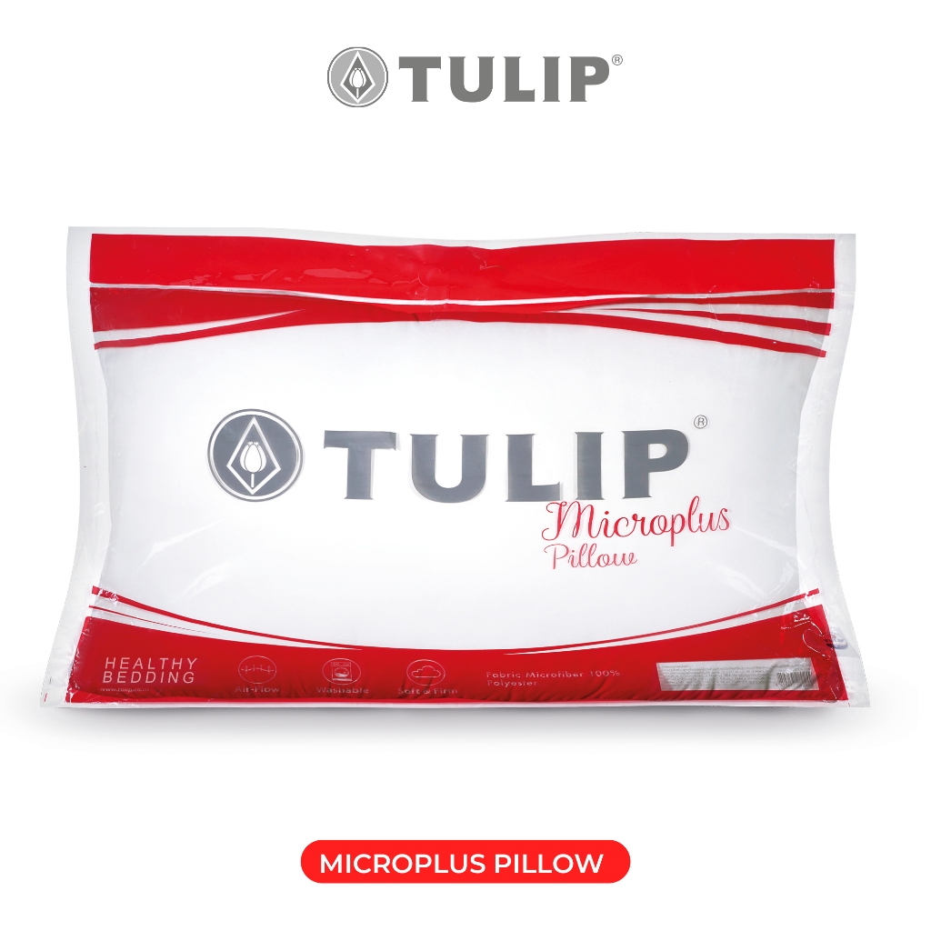 Tulip หมอนหนุนใยสังเคราะห์ Tulip Micro Plus Pillow | Shopee Thailand