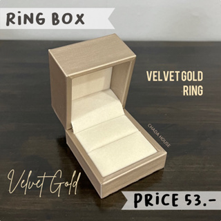 โค้ดXC26Aลด10%[พร้อมส่ง] กล่องแหวน Premium กล่องหนัง บุกำมะหยี่ หรือหนังลายผ้าไหมด้านใน กล่องแหวนแต่งงาน กล่องแหวนหมั้น