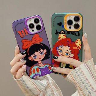 🎁NEW🎁เคสไอโฟน 11 13 12 Pro Max สาวน้อย แฟชั่นไร้เพศ เคส for ไอโฟน14 pro max soft case Iphone