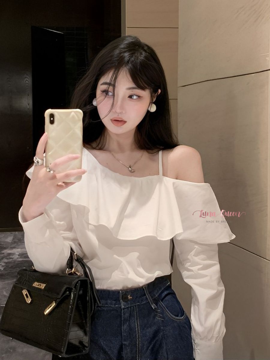 sydney-blouse-เสื้อเบลาส์เปิดไหล่ซิดนีย์