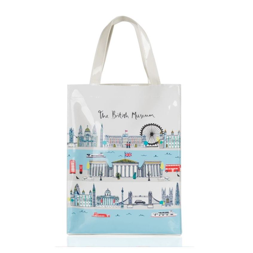 กระเป๋าถือ หรือสะพาย Harrods Shipping Bag ของแท้ กันน้ำ มีซิป ลายชัด มี