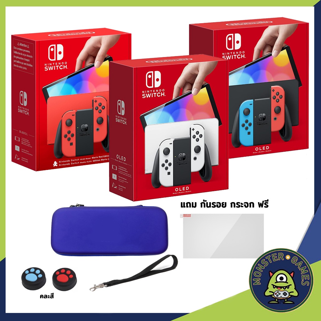 ภาพหน้าปกสินค้าเครื่อง Nintendo Switch OLED สีขาว , สีนีออน (Nintendo Switch OLED Console White and Neon)