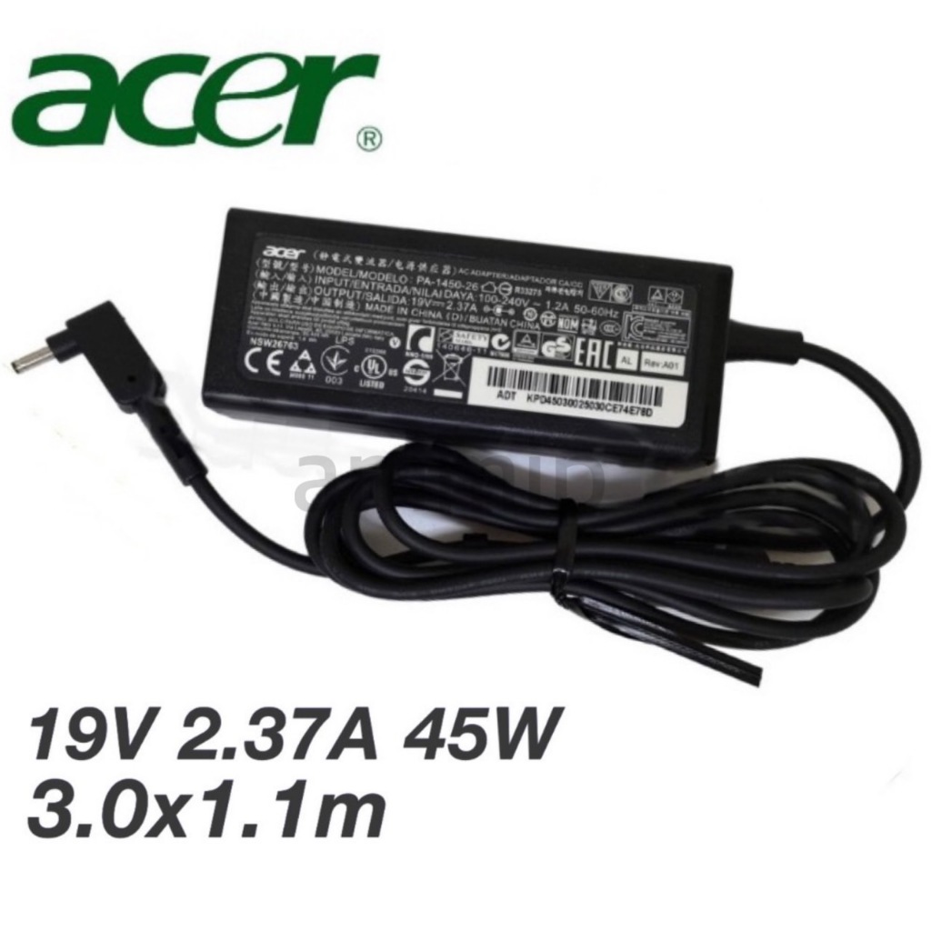 อะแดปเตอร์-เอเซอร์-adapter-45w-19v-2-37a-หัว-3-0-1-1mm-พร้อมส่ง