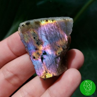 หินลาบราโดไรต์ดิบเจียรฯด้านเดียว Labradorite