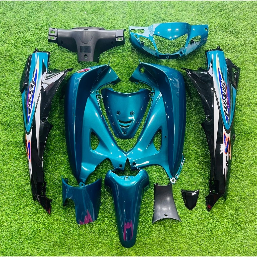 ชุดสีเวฟ125R 125S สีเขียวเป็ดท้ายดำ