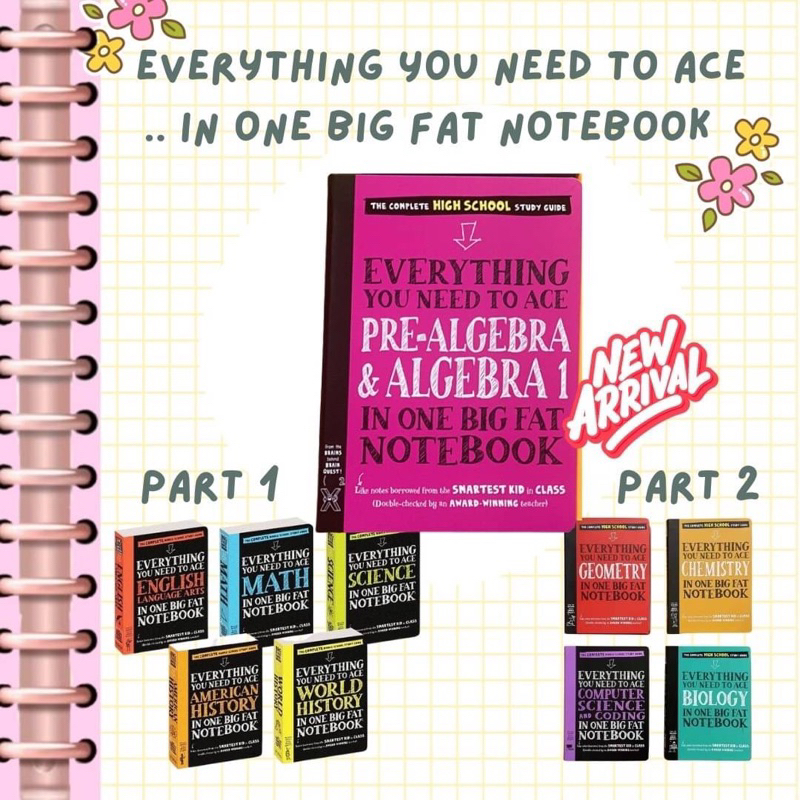 หนังสือชุด-everything-you-need-to-ace-in-one-big-fat-notebook-พร้อมส่งค่ะ-เล่มใหม่-algrebra