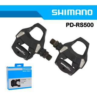 บันไดเสือหมอบ Shimano PD-RS500 SPD-SL Pedals พร้อมคลีทสีเหลือง มีกล่อง สินค้าบริษัท100%