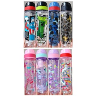 กระติกน้ำ Smiggle  Tritan Bottle  BPA Free  ขนาด 650มล.  หลอดดูด พับเก็บได้  มีหูหิ้วข้างๆ  ราคาชิ้นละ 189 บาท