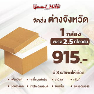 [จัดส่งต่างจังหวัด] ไอศกรีม อืมม!..มิลค์ ขนาด 2.5กิโลกรัม 1กล่อง