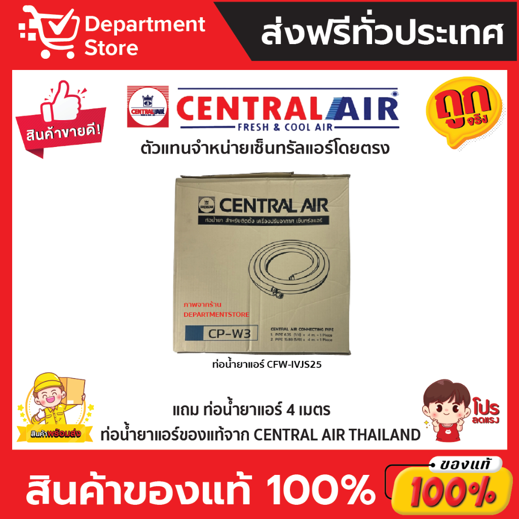 แอร์-เซ็นทรัลแอร์-centralair-แบบติดผนัง-inverter-ประหยัดไฟ-เบอร์-5-รุ่น-ivjs-แถมท่อน้ำยาแอร์-4-เมตร