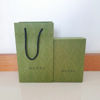 set กล่องกระเป๋า + ถุงกระดาษ supermini gucci แท้💯%