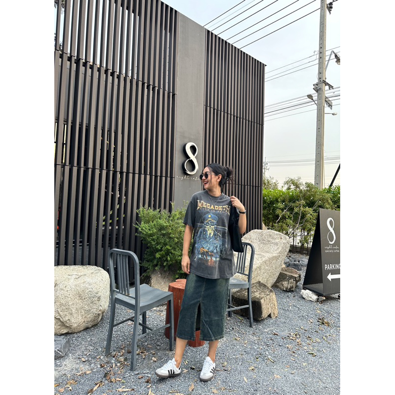 Code.008 กระโปรงยีนสืผ้ายืดเอวสูง | Shopee Thailand