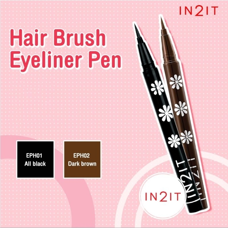 IN2IT Hair Brush Eyeliner Pen Waterproof อายไลน์เนอร์ EPH มี 5 เฉดสี