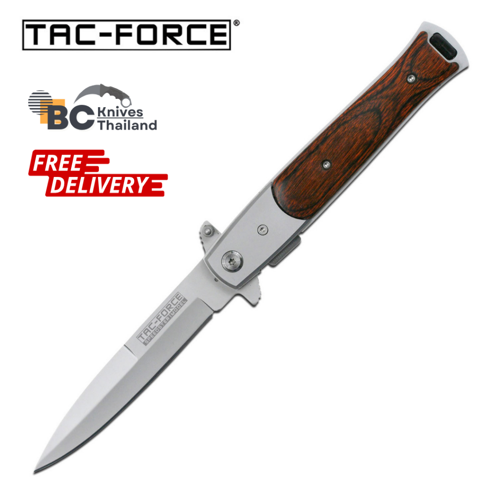 lt-พร้อมส่ง-gt-bcknives-ขายมีดพับ-มีดพกเจ้าโลก-tac-force-wood-stileto-tf-428wb-amp-w
