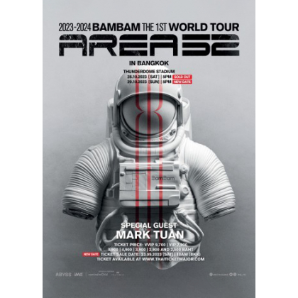 บัตร 2023-2024 BamBam THE 1ST WORLD TOUR [AREA 52] In BANGKOK | Shopee ...