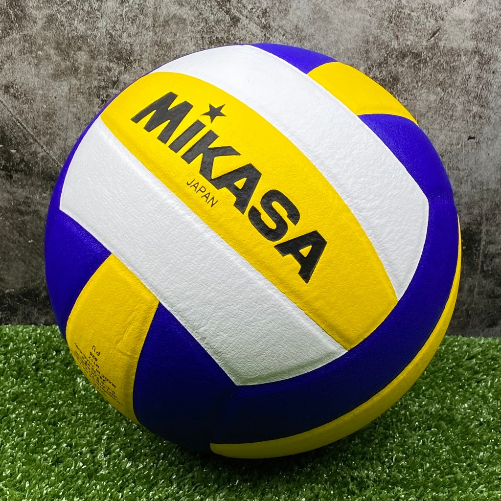 mikasa-มิกาซ่า-วอลเลย์บอลหนัง-volleyball-pu-5-mv210แถมฟรี-ตาข่ายใส่ลูกฟุตบอล-เข็มสูบลม