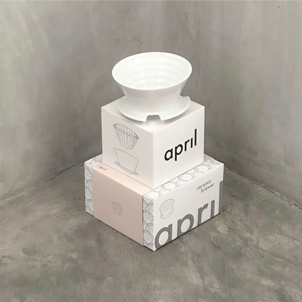 April brewer / dripper (Porcelain) + April filter bundle from April