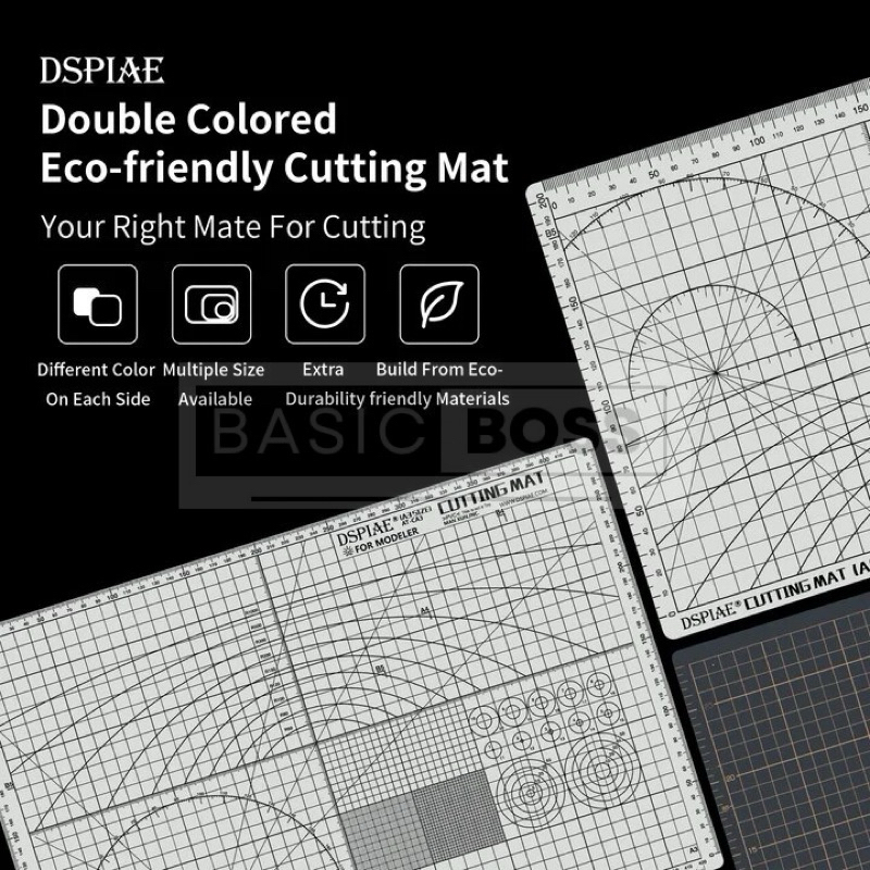 DSPIAE Cutting Mat แผ่นรองตัด pvc 2 ด้านคุณภาพสูง ออกแบบมาเพื่อ modeler