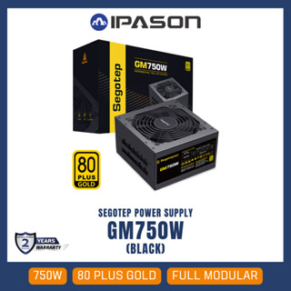 POWER SUPPLY (อุปกรณ์จ่ายไฟ) SEGOTEP GM750W (BLACK) - GM750W 80 PLUS GOLD FULL MODULAR รับประกัน 2 ปี โดย Devas IPASON