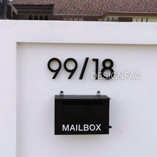ตู้จดหมายอะคริลิคสีดำด้านใส่อักษร-mailbox-ตู้ไปรษณีย์-ตู้จดหมายโมเดิร์น-ตู้จดหมายมินิมอล-designfac