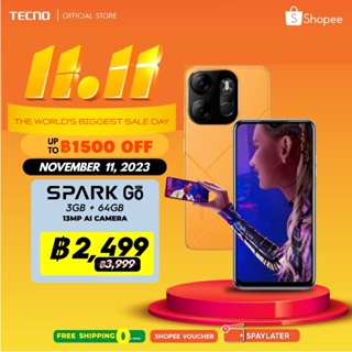 เช็ครีวิวสินค้าTecno Spark Go 2023 (16GB + 512GB) (12 + 1 Local Warranty)