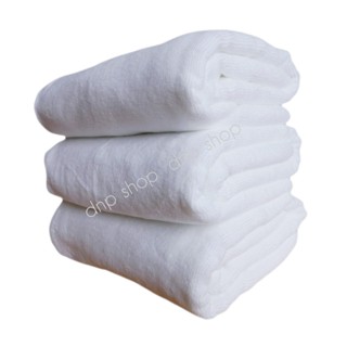 ผ้าขนหนู Cotton 100% เช็ดตัวโรงแรม สีขาว  ไซส์ใหญ่ 30 x 60 นิ้ว ทอขนคู่ 16 ปอนด์