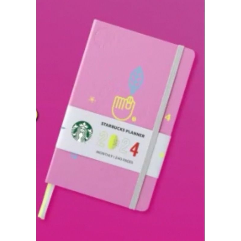 2024 Starbucks Thailand Planner Premium set and Creamy Pink & Light