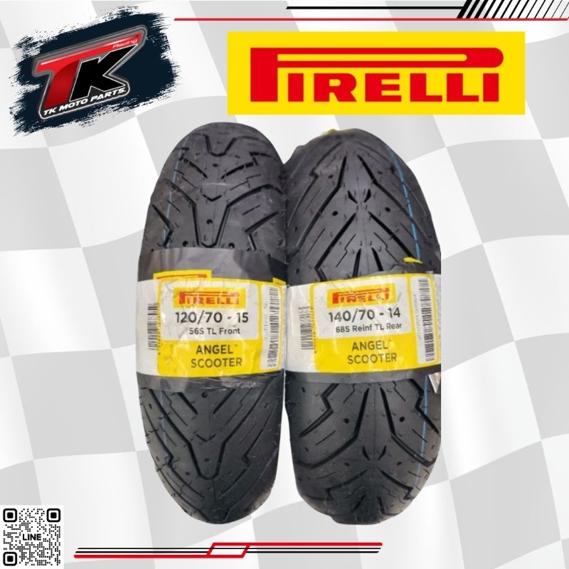 ยาง pirelli angel scooter ใส่ forza350 , xmax ยางปี 25 | Shopee Thailand