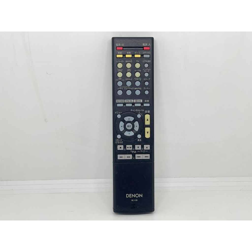 OT18 รีโมทมือสองญี่ปุ่น DENON RC-1125(I) เทสเรียบร้อย ใช้งานได้ปกติ ไม่ ...