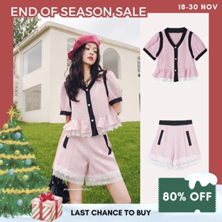 ภาพหน้าปกสินค้า【พร้อมส่ง】「สินค้าลิขสิทธิ์แท้」Iris Boutique IS2251334-IP2251335 Candy pink blouse-set เสื้อผ้าแฟชั่นผู้หญิง ที่เกี่ยวข้อง